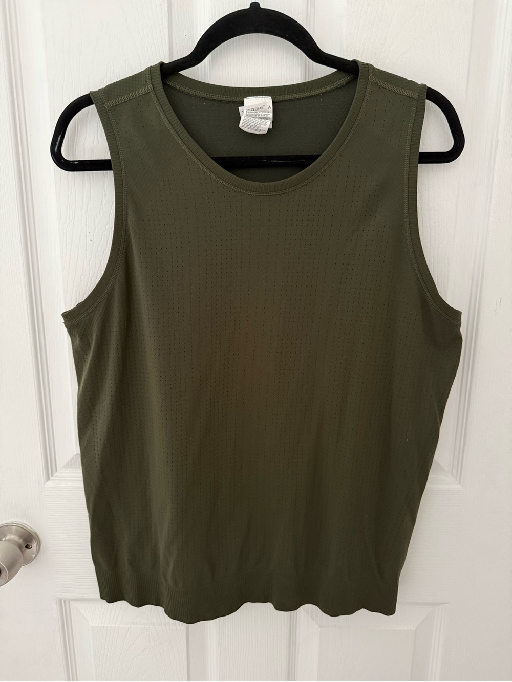 Athleta In Motion Seamless Tank Top Dark Green Size XL
